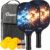 Pickleball Paddles Set of 2, Fiberglass Surface Rackets | 2 Pickleball Rackets, 4 Balls and 1 Portable Carry Bag, for Men, Women, Beginners & Intermediate Players