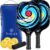 Pickleball Paddles Set of 2, USAPA Approved Fiberglass Pickleball Set with 4 Balls & Carry Bag, Lightweight Rackets for Beginners & Adults